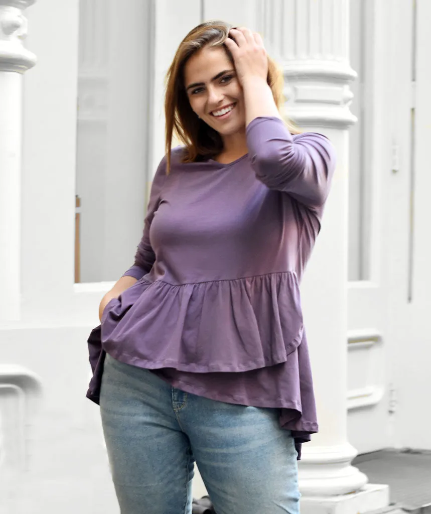 The WINTOUR top in Vintage Violet