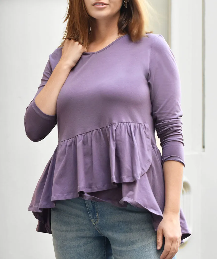 The WINTOUR top in Vintage Violet