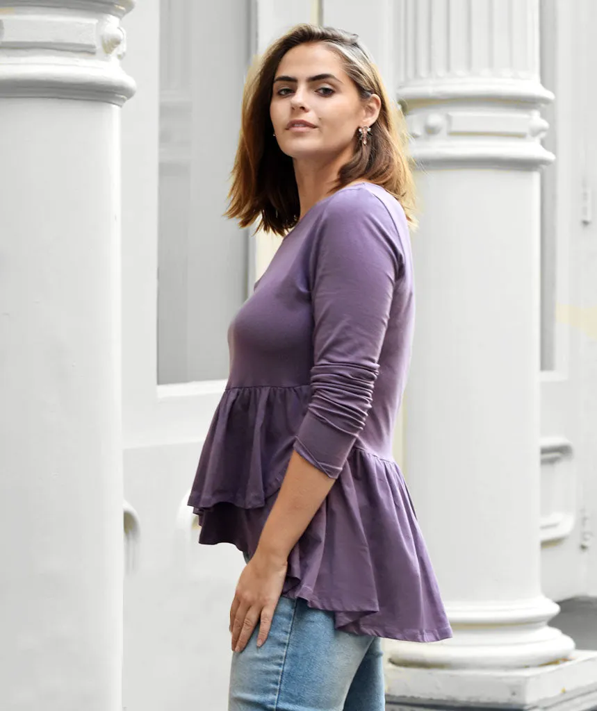 The WINTOUR top in Vintage Violet