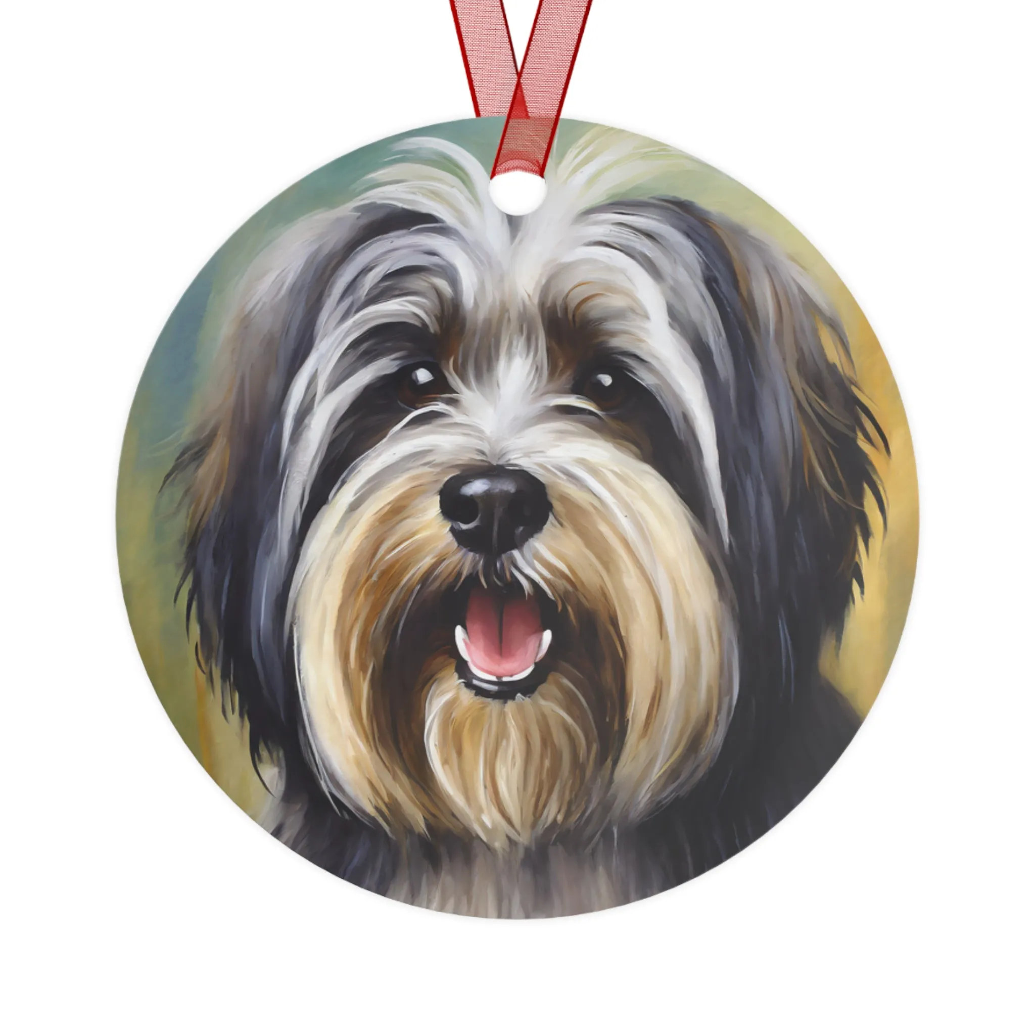 Tibetan Terrier Metal Ornaments