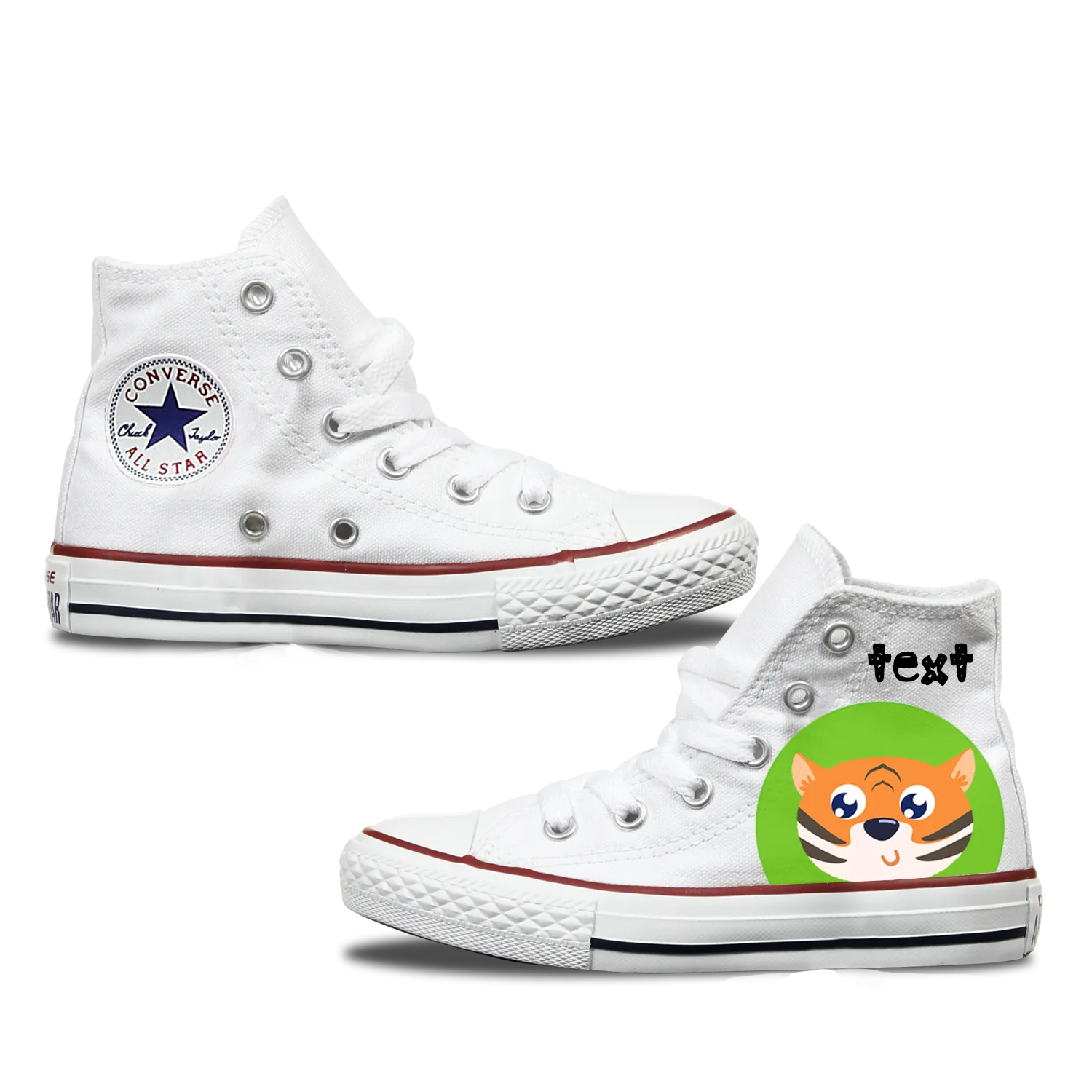 Tiger Kids Personalised Converse