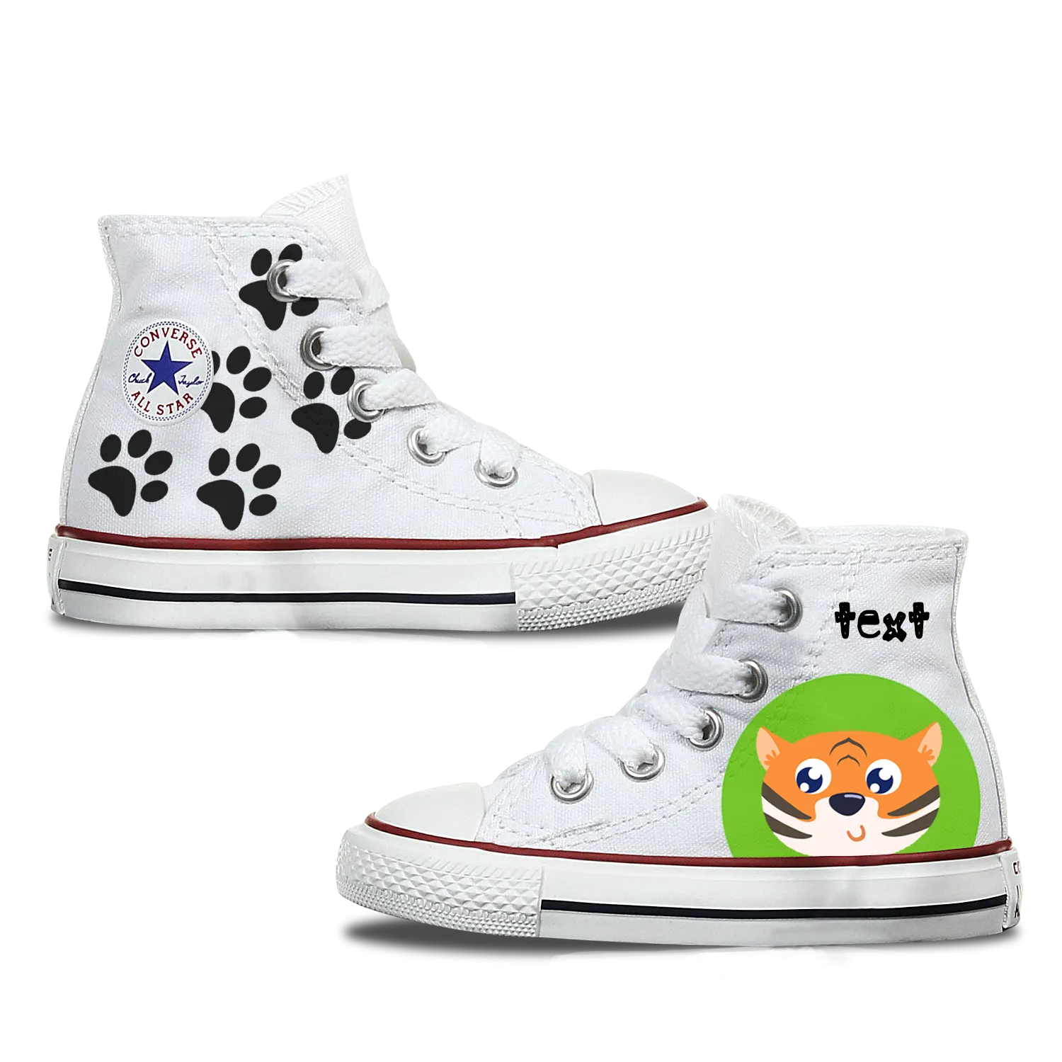 Tiger Kids Personalised Converse
