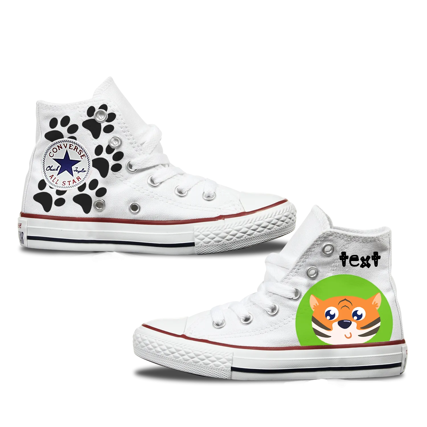 Tiger Kids Personalised Converse