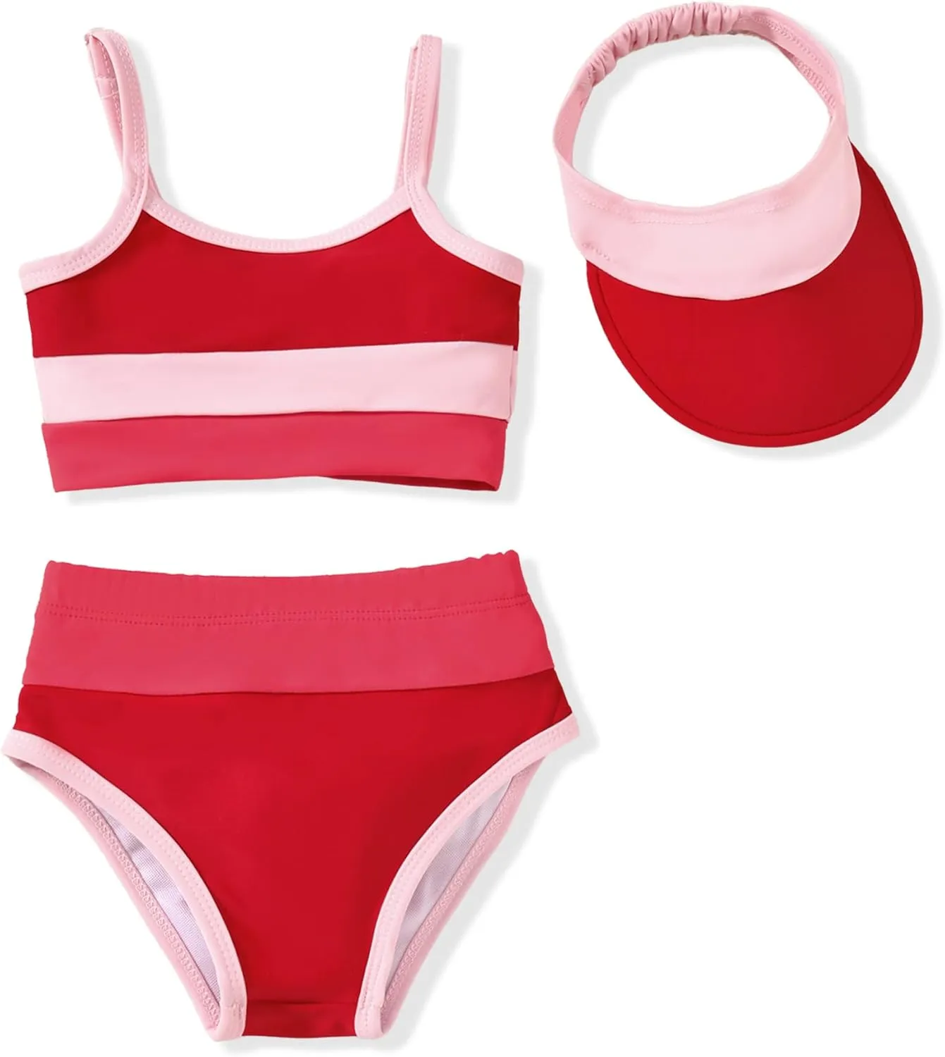 Toddler Girls Bikini Adjustable Swimsuit for 1-4 Years Old