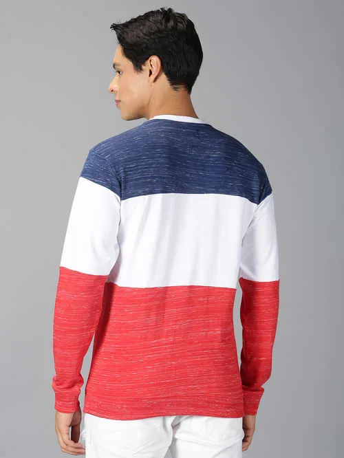 UrGear colorblock Men Round Neck Multicolor Sweatshirt