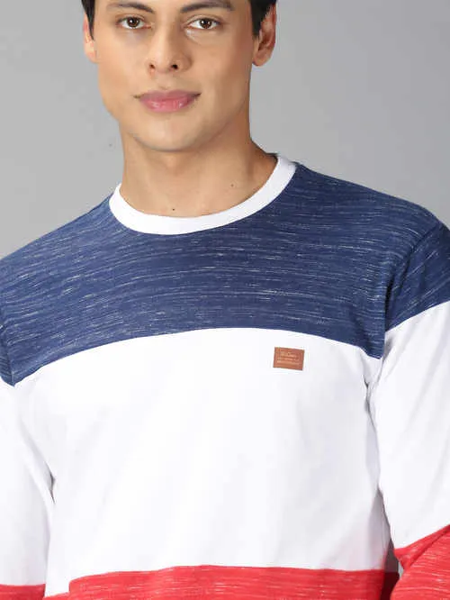 UrGear colorblock Men Round Neck Multicolor Sweatshirt