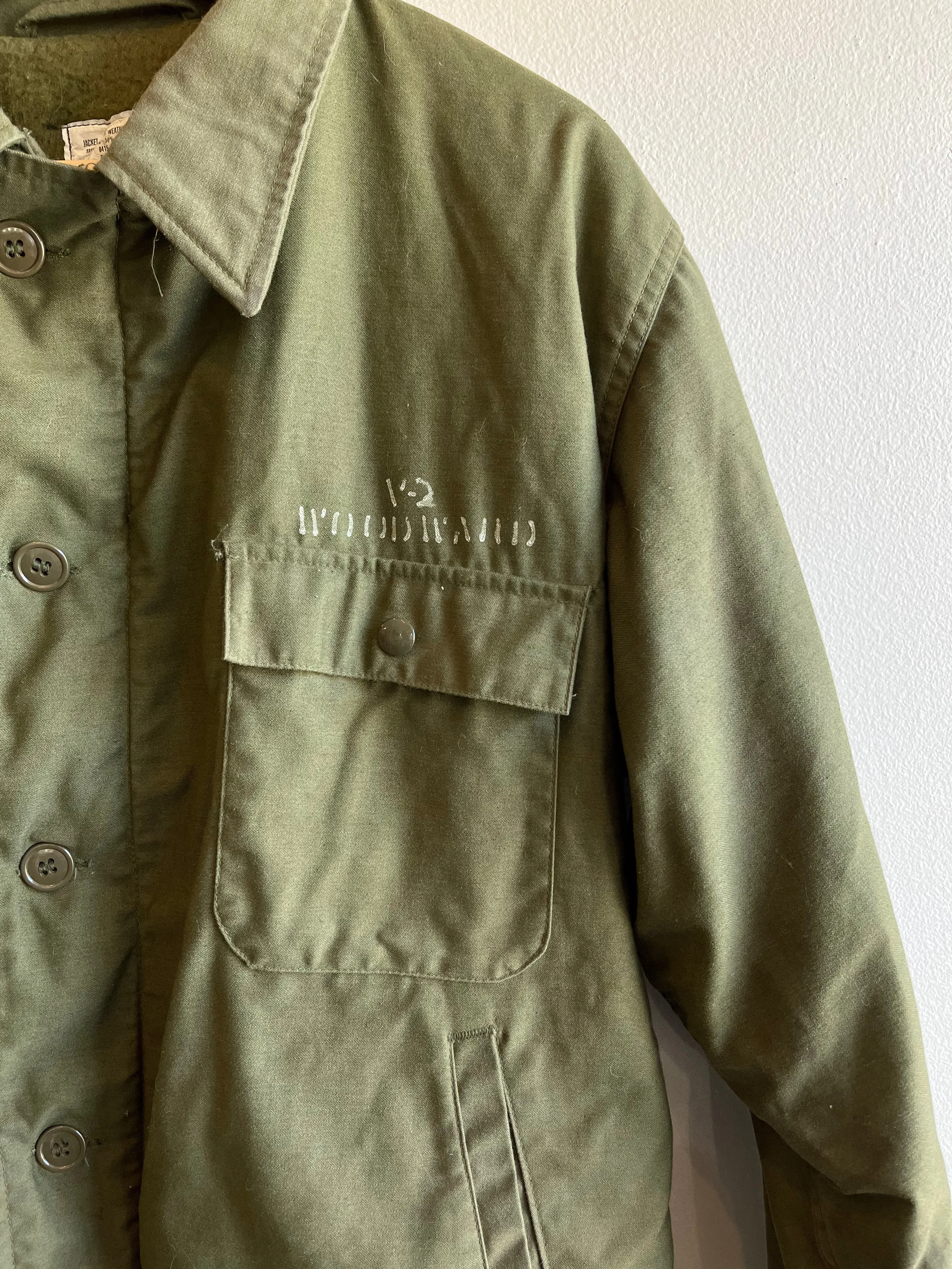 Vintage 1980s USN A-2 Lined Deck Jacket