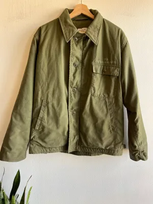 Vintage 1980s USN A-2 Lined Deck Jacket