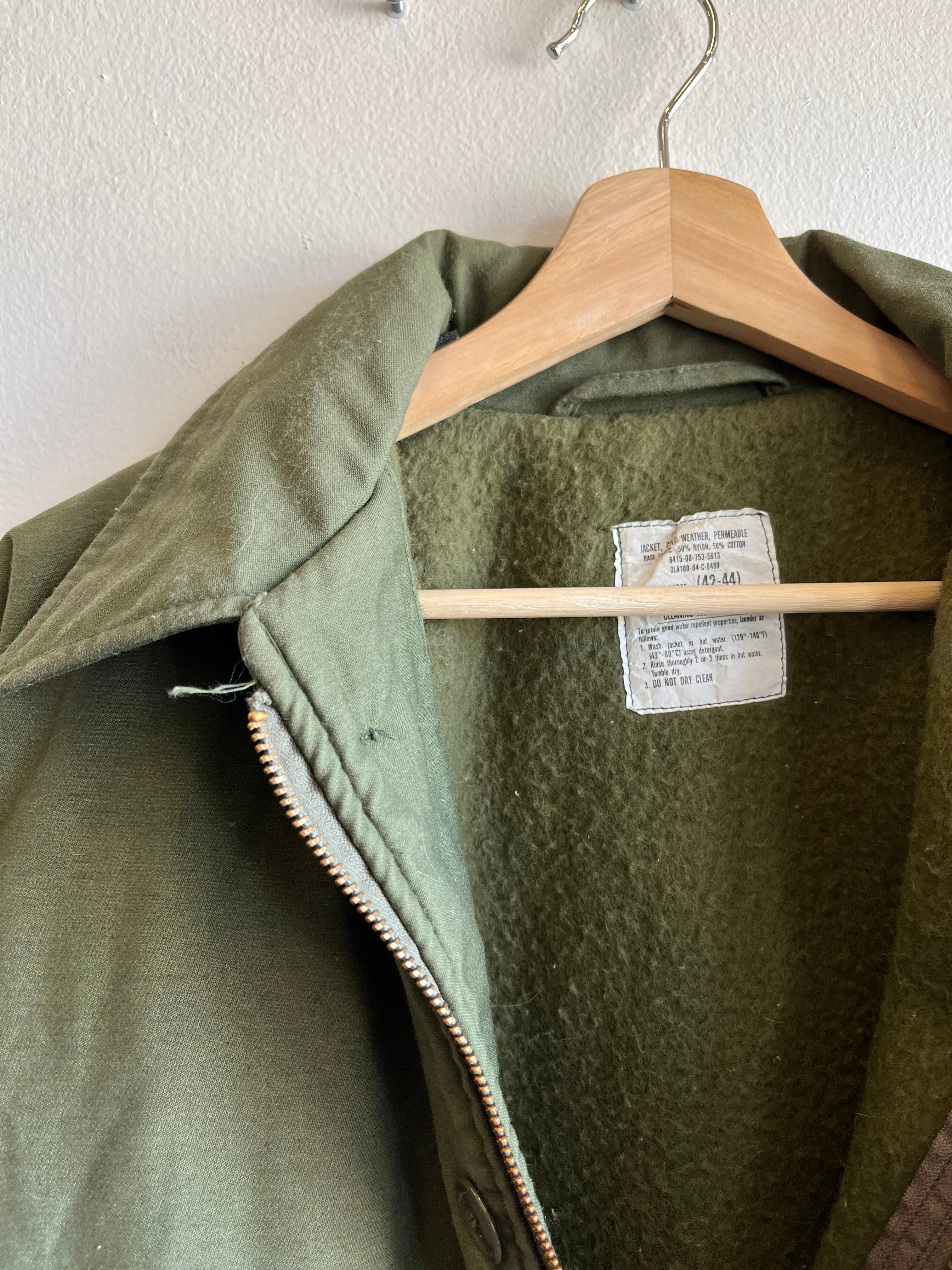 Vintage 1980s USN A-2 Lined Deck Jacket