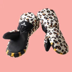 WeeDo Kids Snow Mitten Leopard Black - last size left - size 16cm
