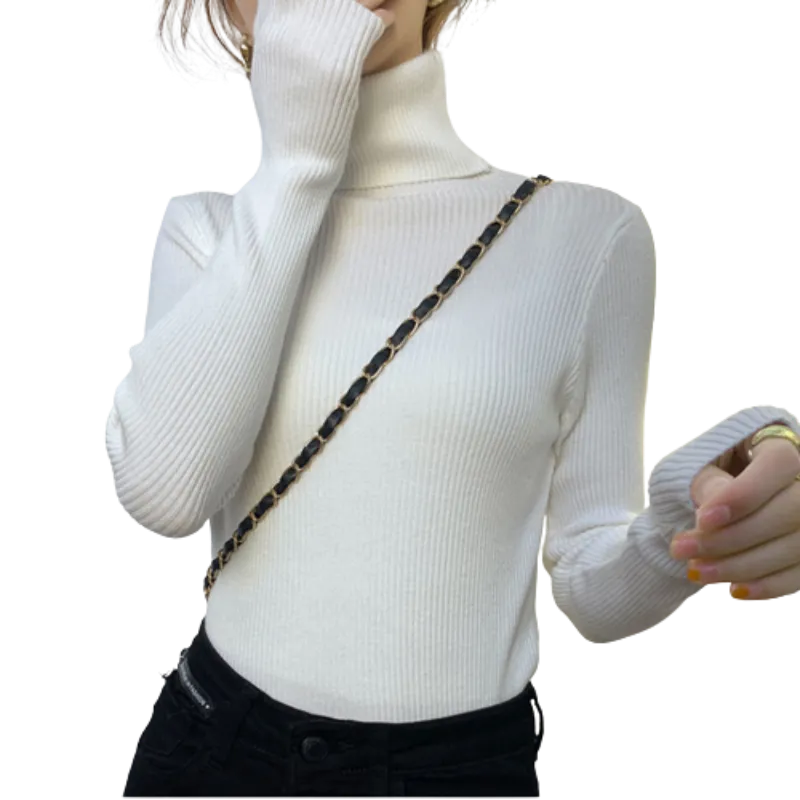 Women Pullover Turtleneck Sweaters