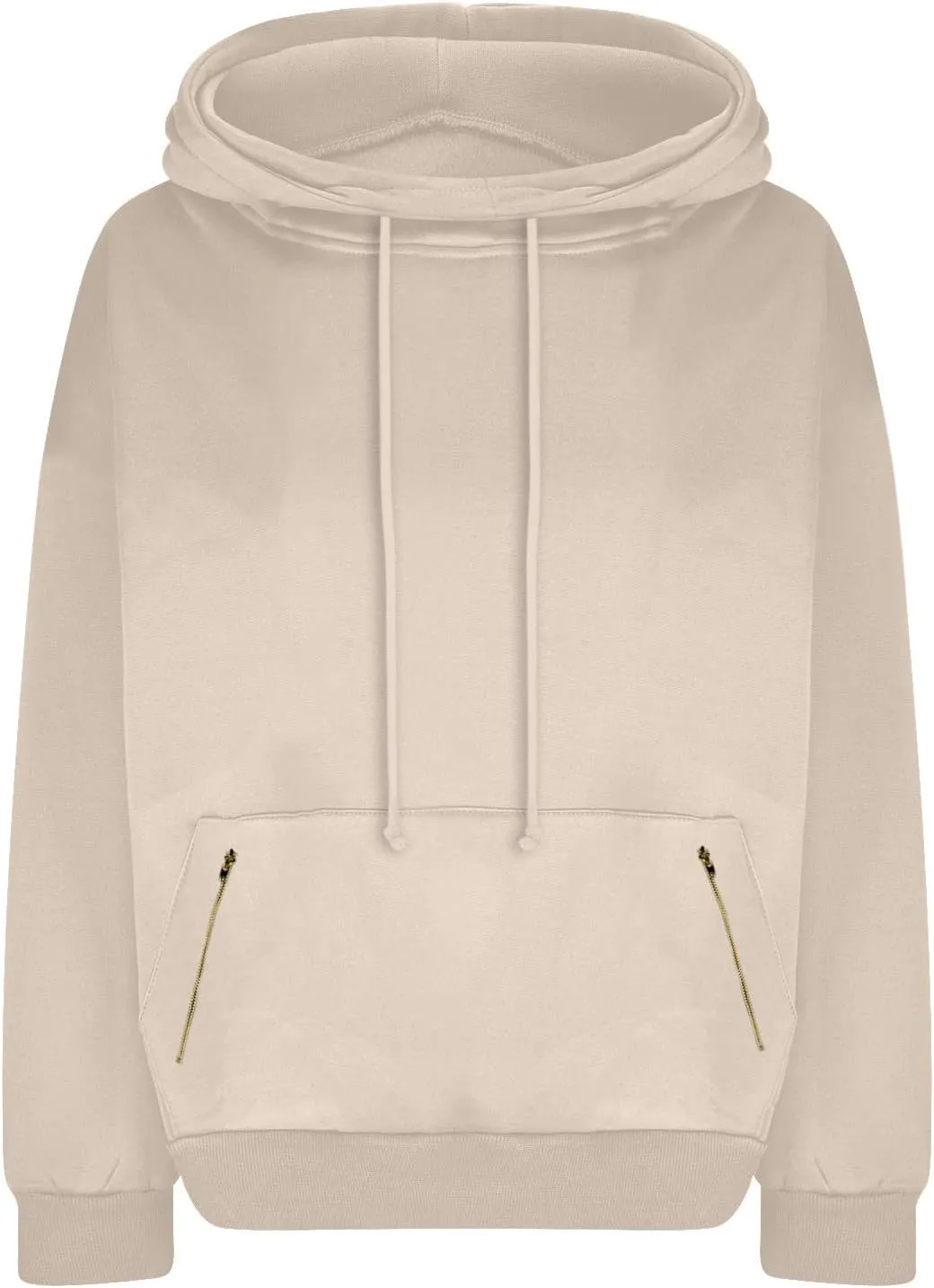 Women's Fashion Hoodies & Sweatshirts 2024 Long Sleeve Cowl Neck Fall Oversized Sweatshirt Cute Teen Girls Outfits
