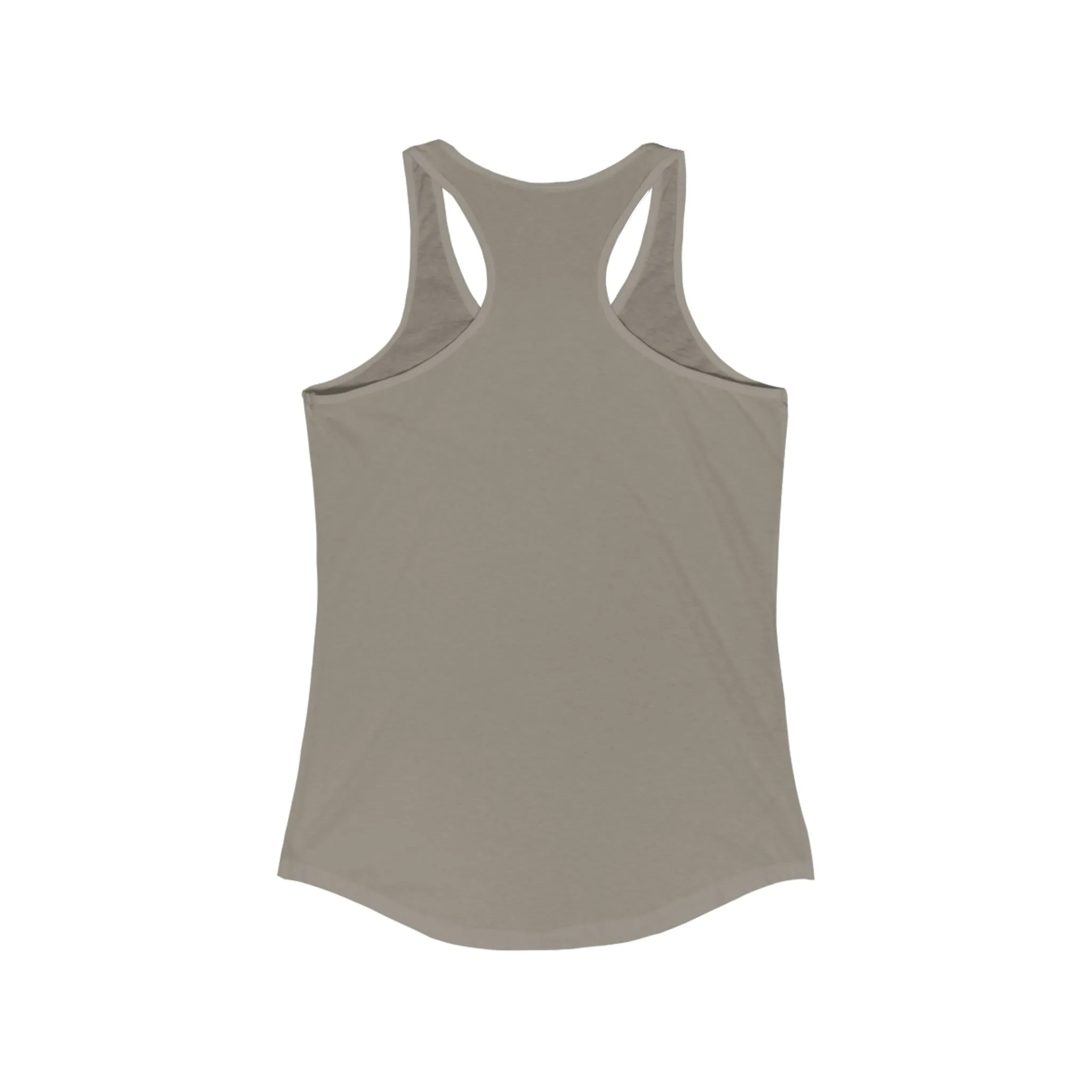 Women's Ideal Racerback Tank - Classic Logo Dark - Plain Back