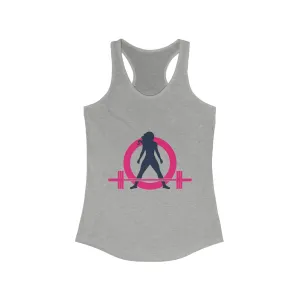 Women's Ideal Racerback Tank - Classic Logo Dark - Plain Back