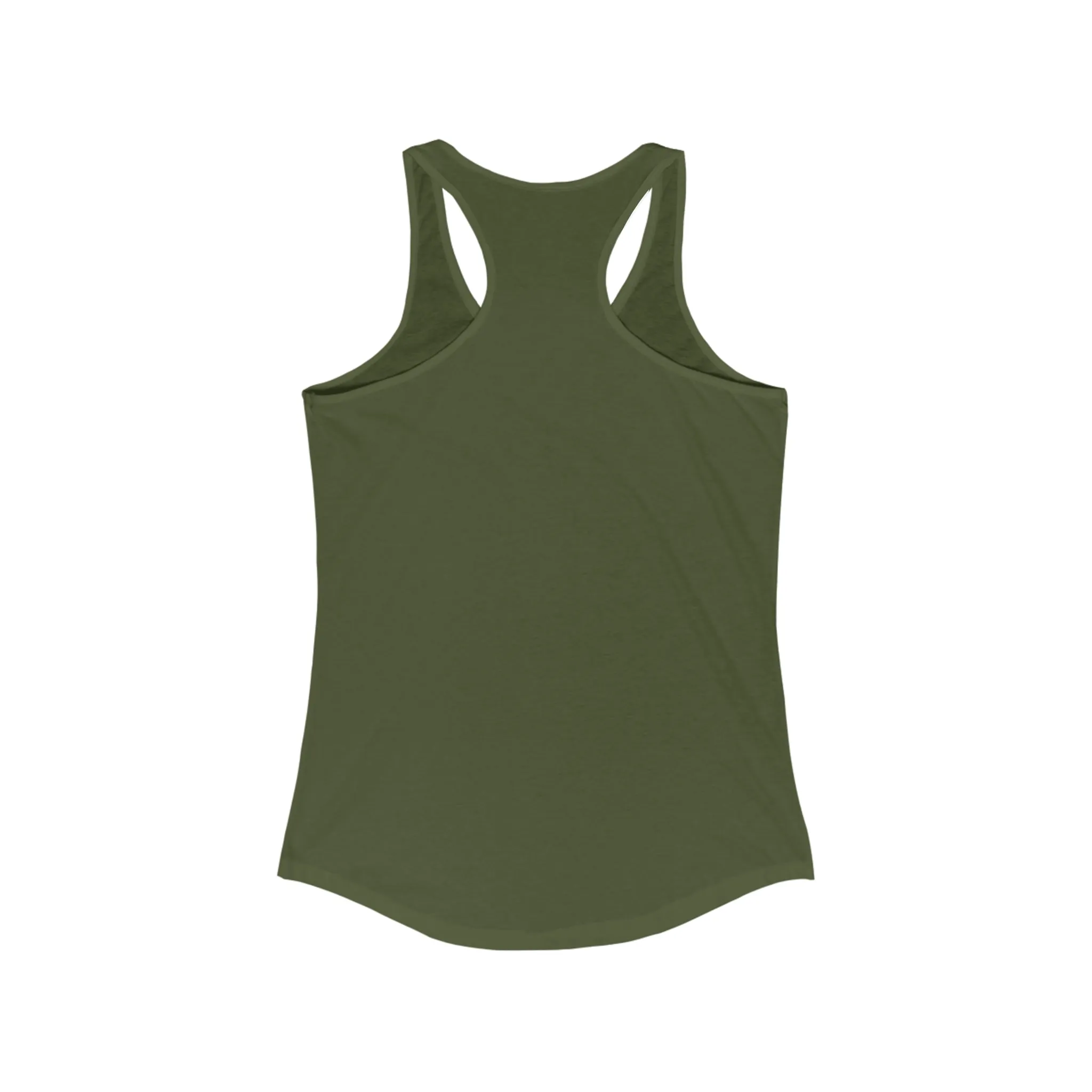 Women's Ideal Racerback Tank - Classic Logo Dark - Plain Back