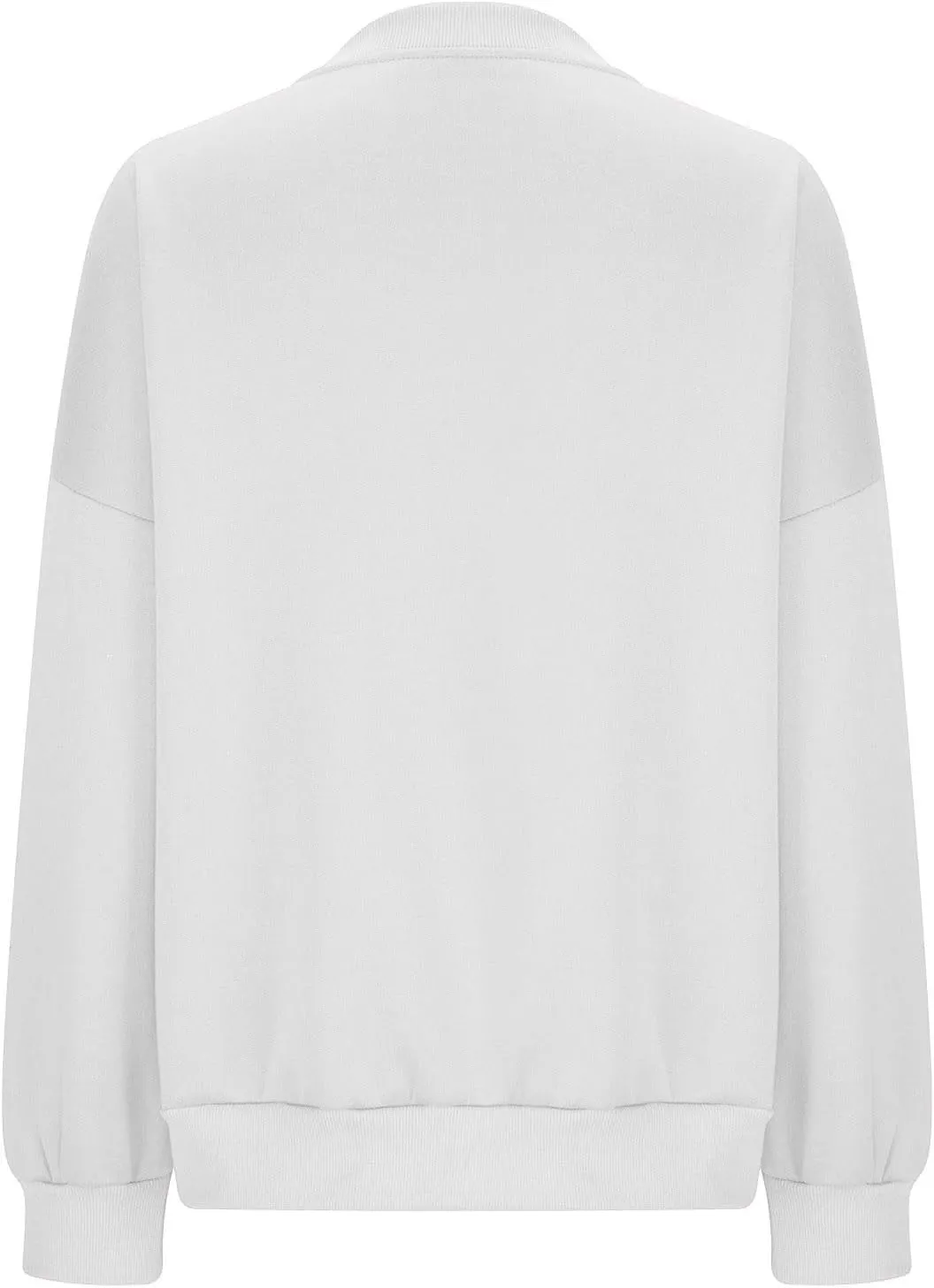 Womens Oversized Long Sleeves Casual Shirts Solid Crewneck Pokets Sweatshirt Pullover Loose Tunic Tops Y2K Clothes