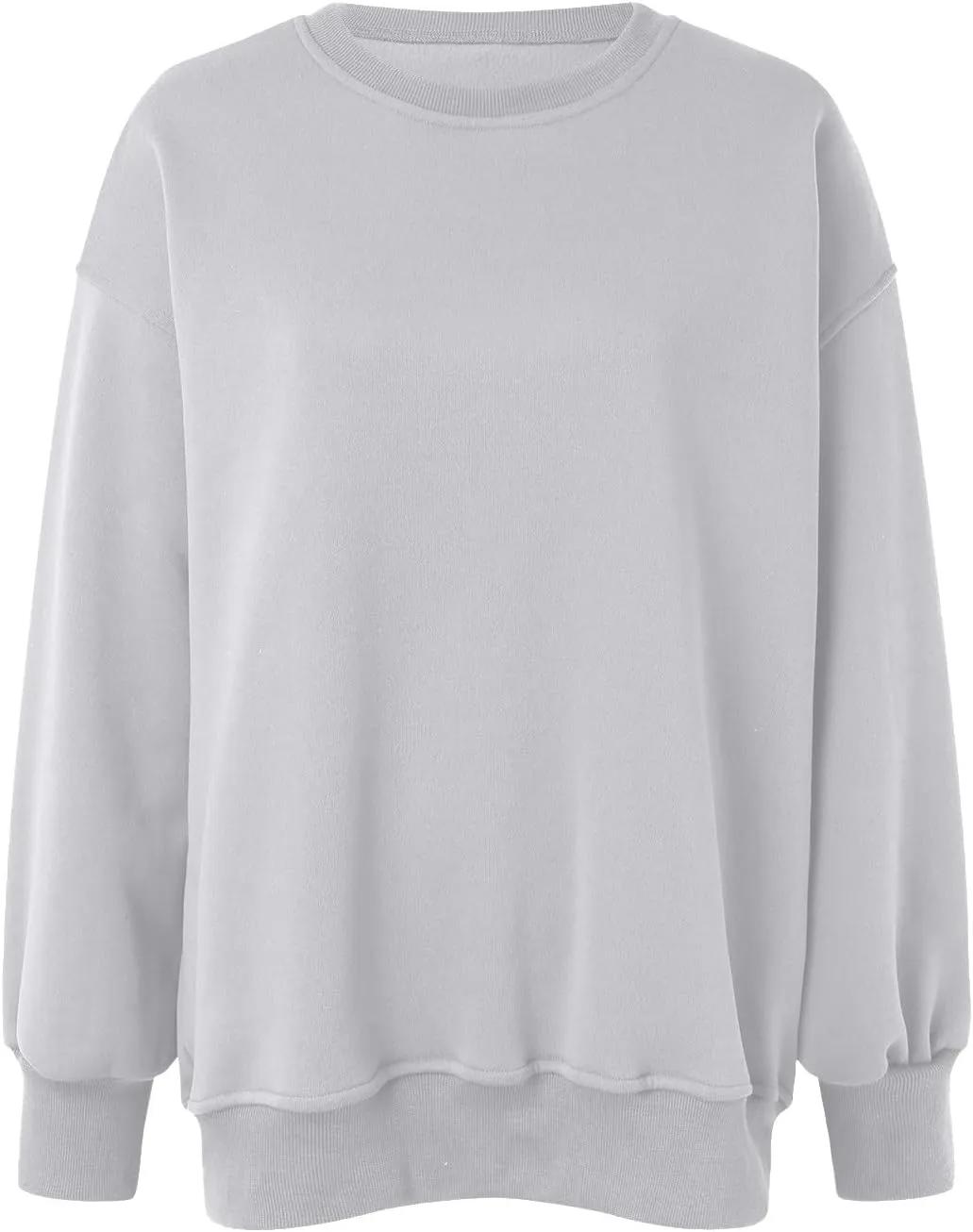 Women's Solid Color Sweatshirt Hoodie Round Neck Pullover Sweater Casual Comfort Fall Fashion Clothing