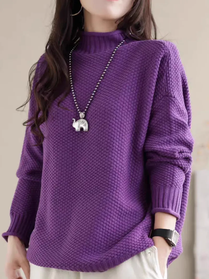 Women's Trendy Looks With Loose Style Sweater