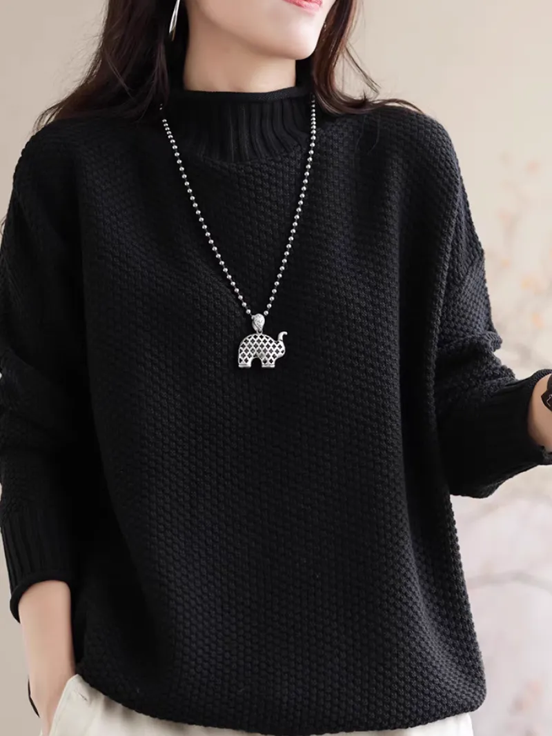 Women's Trendy Looks With Loose Style Sweater