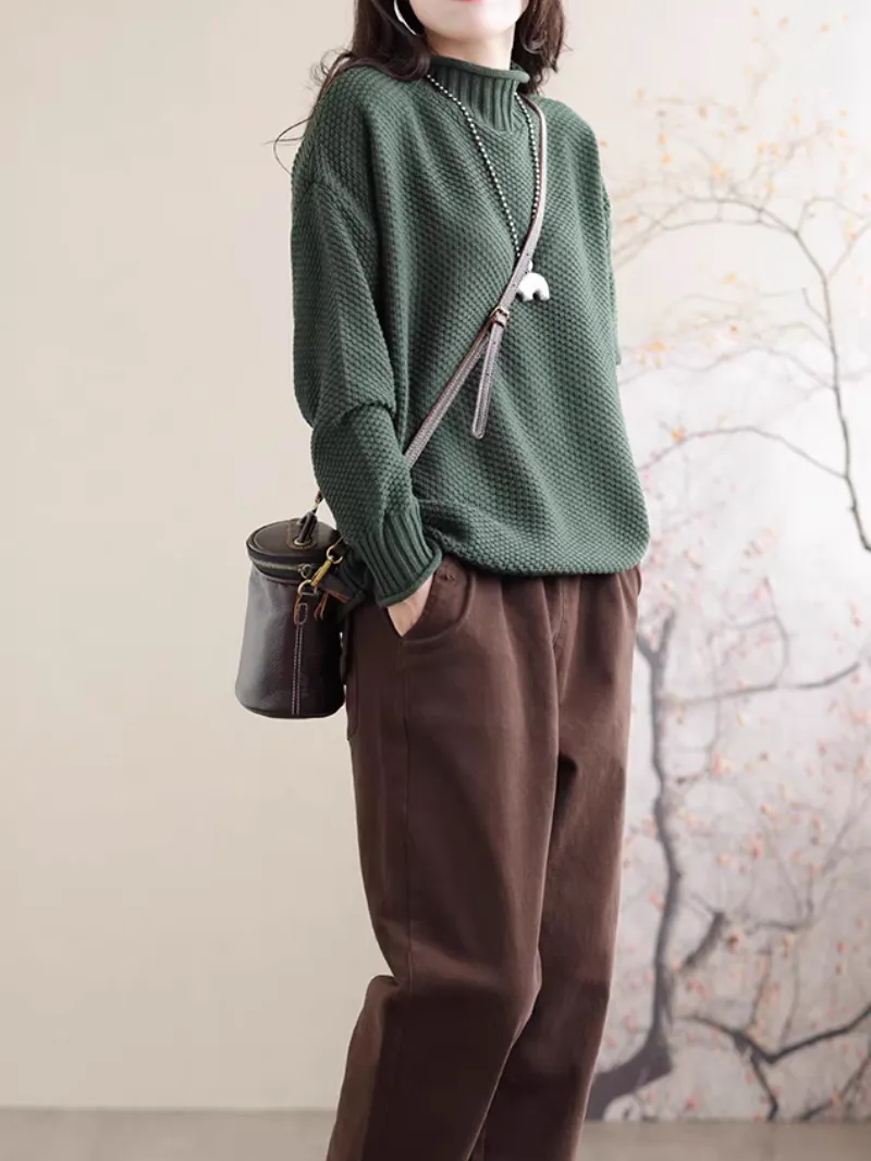 Women's Trendy Looks With Loose Style Sweater