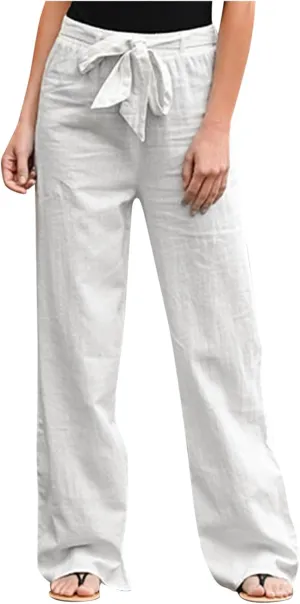 Women's Wide Leg Sweatpants Winter Compression Hiking Sweatpants with Pockets Flare Leggings High Waisted