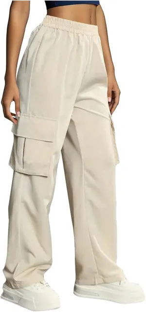 Womens Wide Leg Sweatpants Winter Wideleg Sports Slacks with Pockets Wide Leg Wide Leg