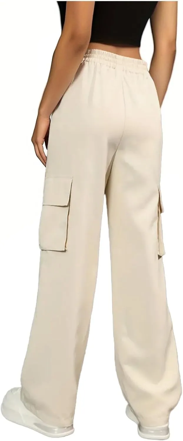 Womens Wide Leg Sweatpants Winter Wideleg Sports Slacks with Pockets Wide Leg Wide Leg