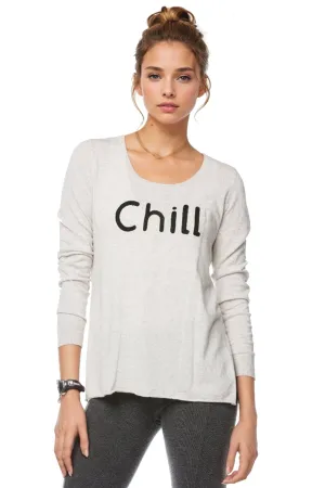Zen Blend Crewneck Sweater with Stitched Embroidery on Sale Now