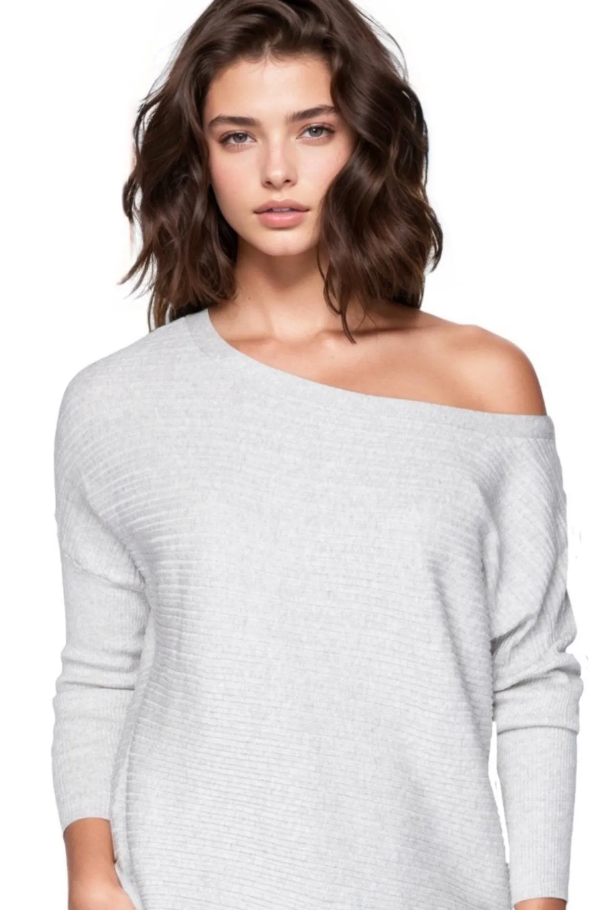 Zen Jess Off Shoulder Spring Sweater Knit