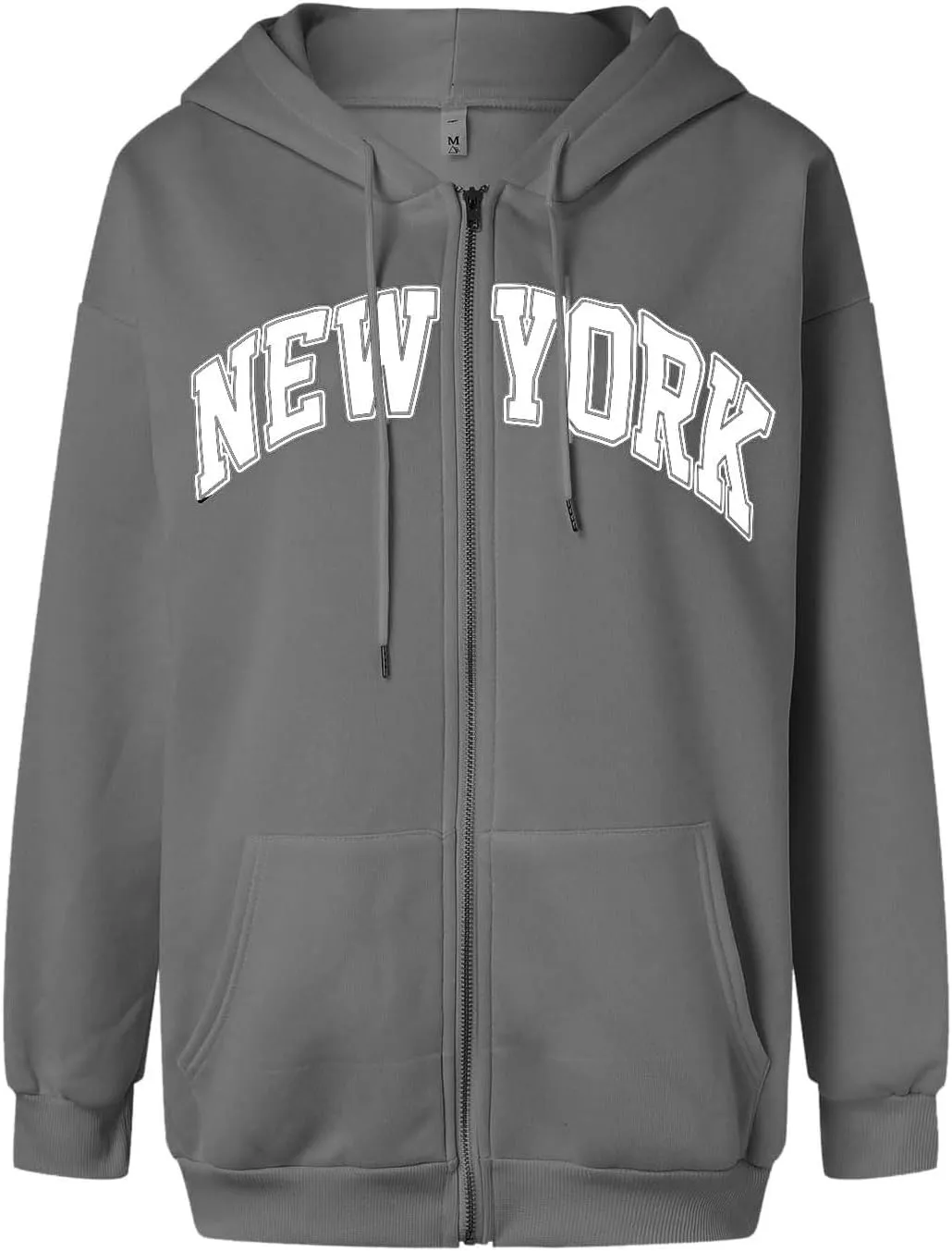 Zip Up Hoodies for Teen Girls New York Sweatshirts with Hood 2024 Fall Outfits Full Zipper Pullover Long Sleeve